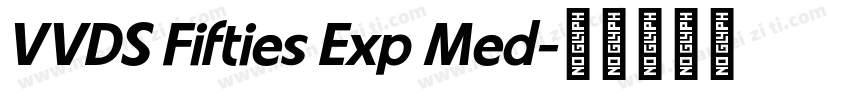 VVDS Fifties Exp Med字体转换